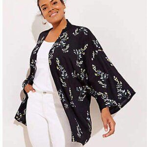NWT Ann Taylor Loft Lightweight Floral Kimono